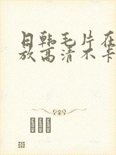 日韩毛片在线播放高清不卡一区
