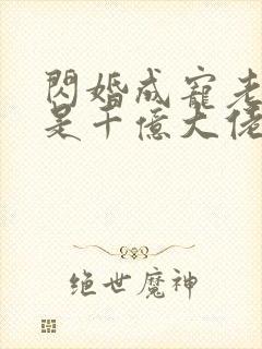 闪婚成宠老公竟是千亿大佬免费