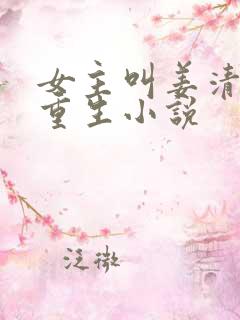女主叫姜清婉的重生小说