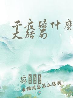 子夜归什么时候大结局