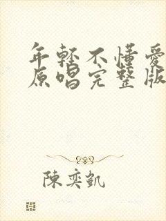 年轻不懂爱dj原唱完整版