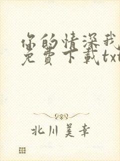 你的情深我不配免费下载txt全集下载