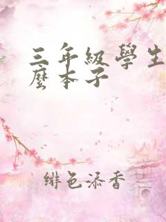 三年级学生用什么本子