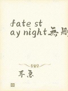 fate stay night无删减版