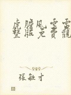 虎胆风云电影完整版免费观看