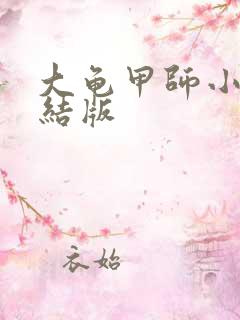 大龟甲师小说完结版