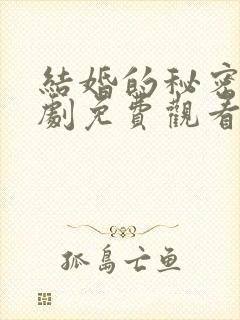 结婚的秘密电视剧免费观看全集