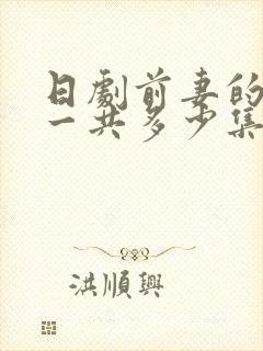 日剧前妻的复仇一共多少集