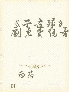 《子夜归》电视剧免费观看全集高清