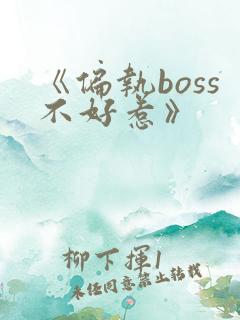《偏执boss不好惹》