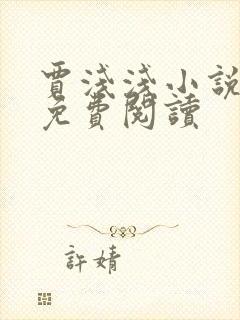 贾浅浅小说全文免费阅读