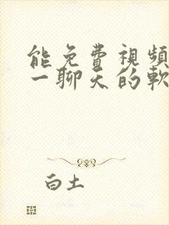 能免费视频一对一聊天的软件