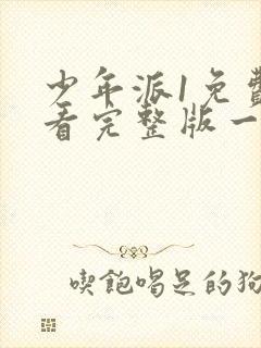 少年派1免费观看完整版一起看剧