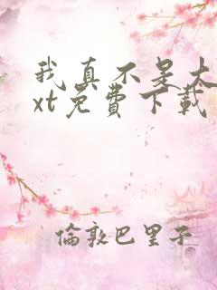 我真不是大佬txt免费下载