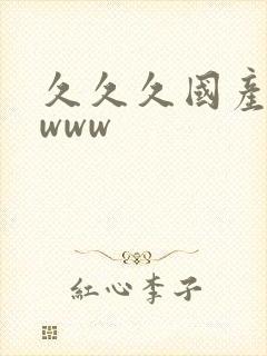 久久久国产精品www