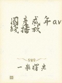 国产成年av在线播放