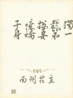 千亿总裁独宠替身娇妻第一集