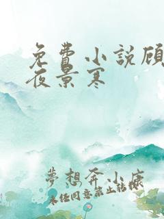 免费小说顾初暖夜景寒