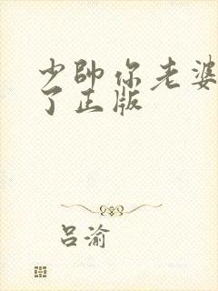 少帅你老婆又跑了正版