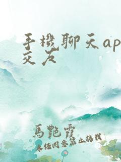 手机聊天app交友