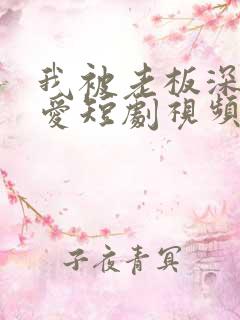 我被老板深深溺爱短剧视频