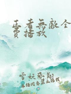 正者无敌全集免费播放