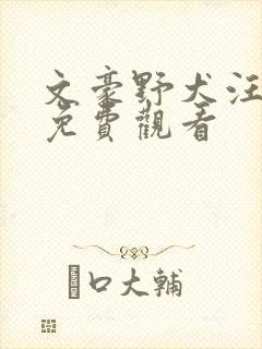 文豪野犬汪在线免费观看