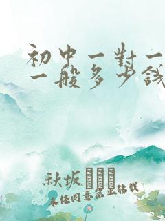 初中一对一补课一般多少钱