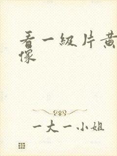 看一级片黄色录像