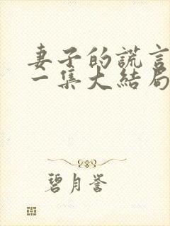 妻子的谎言最后一集大结局