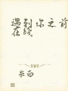 遇到你之前电影在线