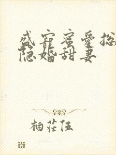 盛宠蜜爱总裁的隐婚甜妻