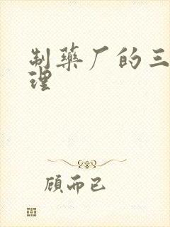 制药厂的三废处理