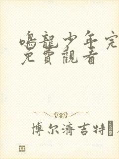 鸣龙少年完整版免费观看