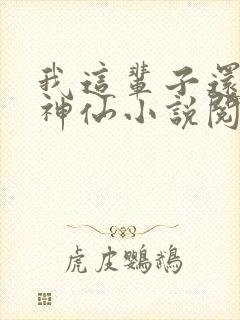 我这辈子还要当神仙小说阅读