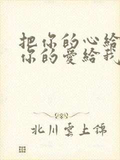 把你的心给我把你的爱给我这是什么歌