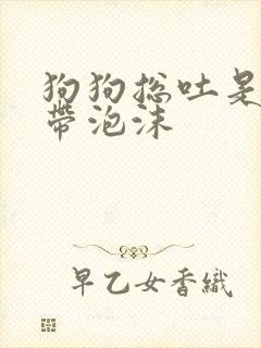 狗狗总吐是黄水带泡沫