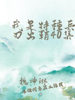 我是特种兵之利刃出鞘40集免费看完整版