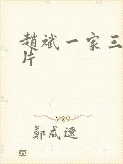 赵斌一家三口照片