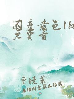 国产黄色1级片免费看