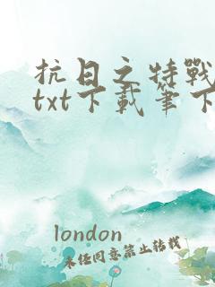 抗日之特战兵王txt下载笔下