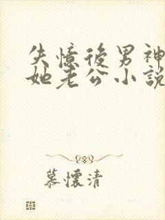 失忆后男神成了她老公小说全文阅读