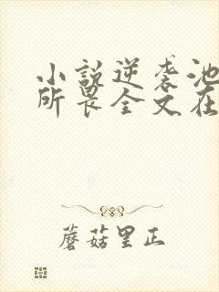 小说逆袭池骋吴所畏全文在线阅读