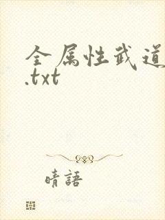 全属性武道小说.txt