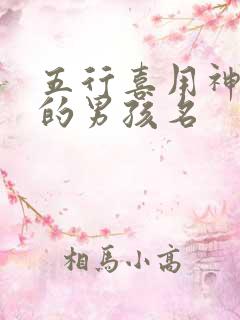 五行喜用神土火的男孩名