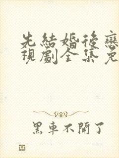 先结婚后恋爱电视剧全集免费观看