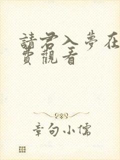 请君入梦在线免费观看