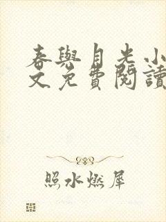 春与月光小说全文免费阅读