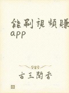 能刷视频赚钱的app