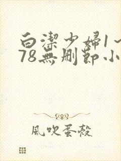 白洁少妇1~178无删节小说